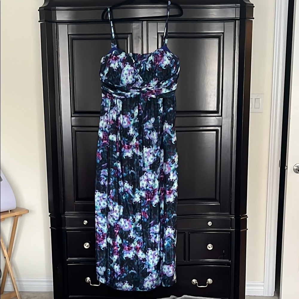Jessica SimpsonFloral Maxi Dress with removable Spaghetti Straps